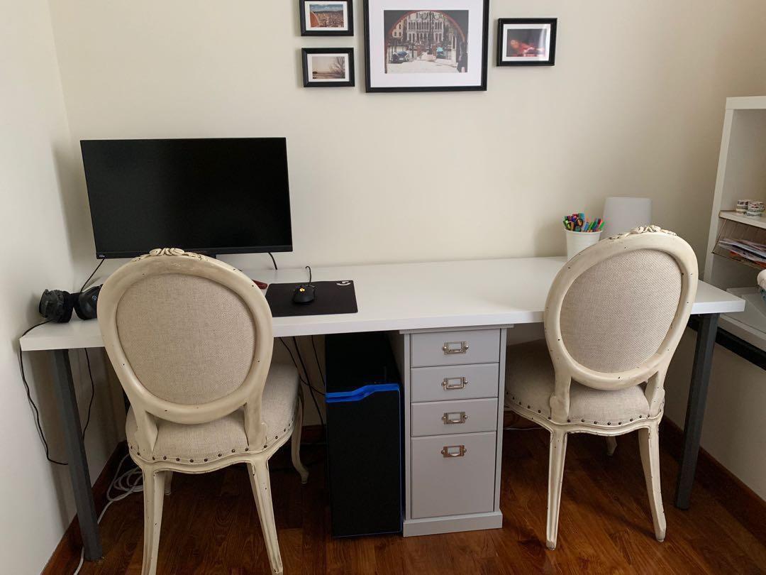 Ikea Spacious Study Table For 2 People Furniture Tables Chairs