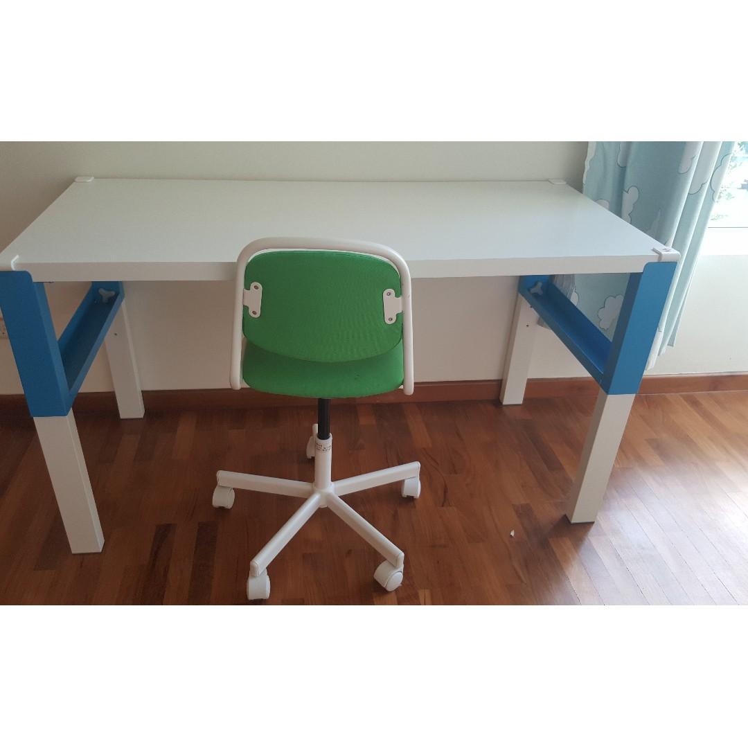 Ikea Students Desk and Swivel Chair, Babies & Kids, Baby Nursery & Kids