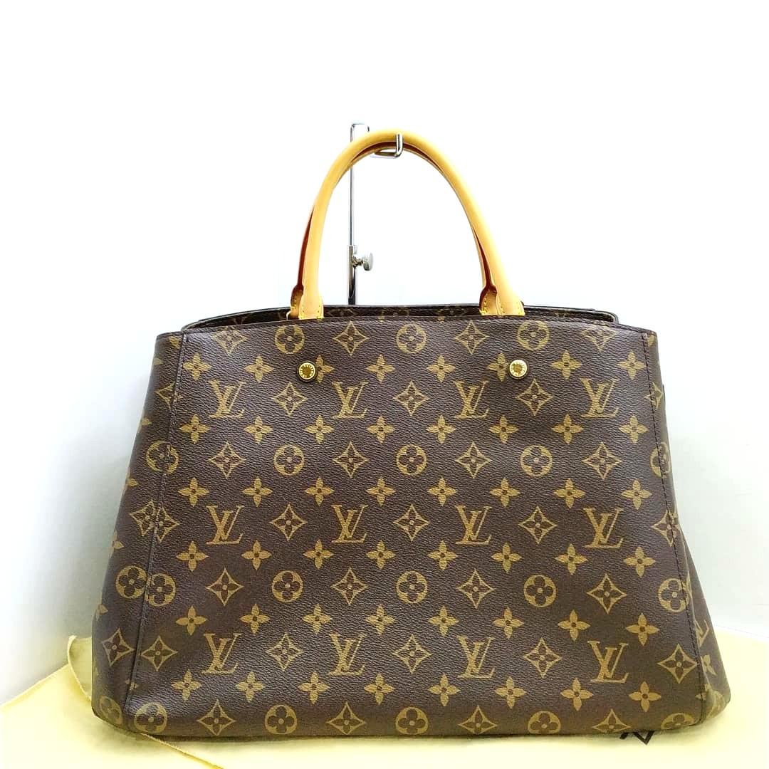 Louis Vuitton Montaigne BB Brown Monogram Canvas Shoulder Bag Preloved VGC