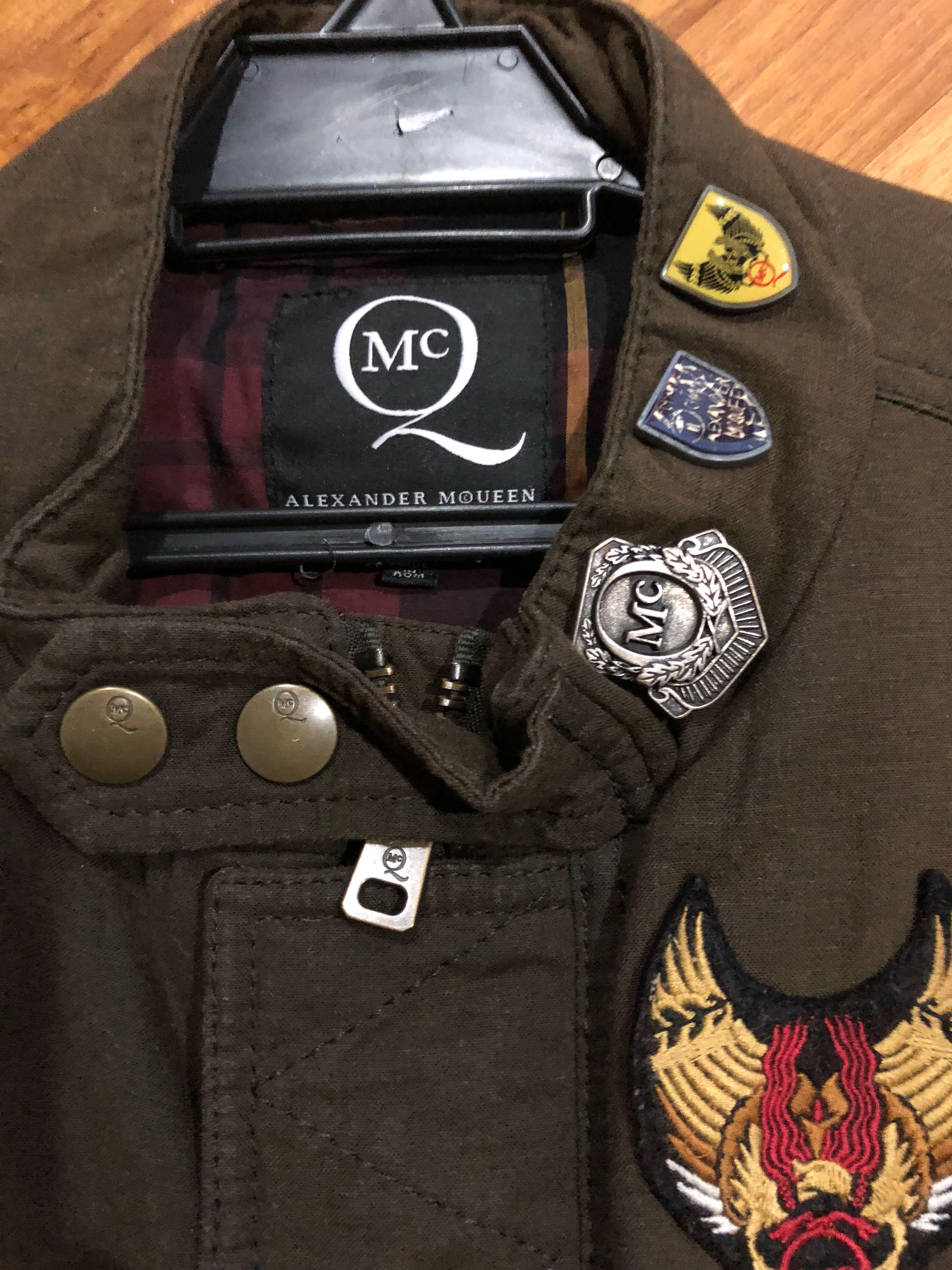 Mcq cotton canvas military parka sale