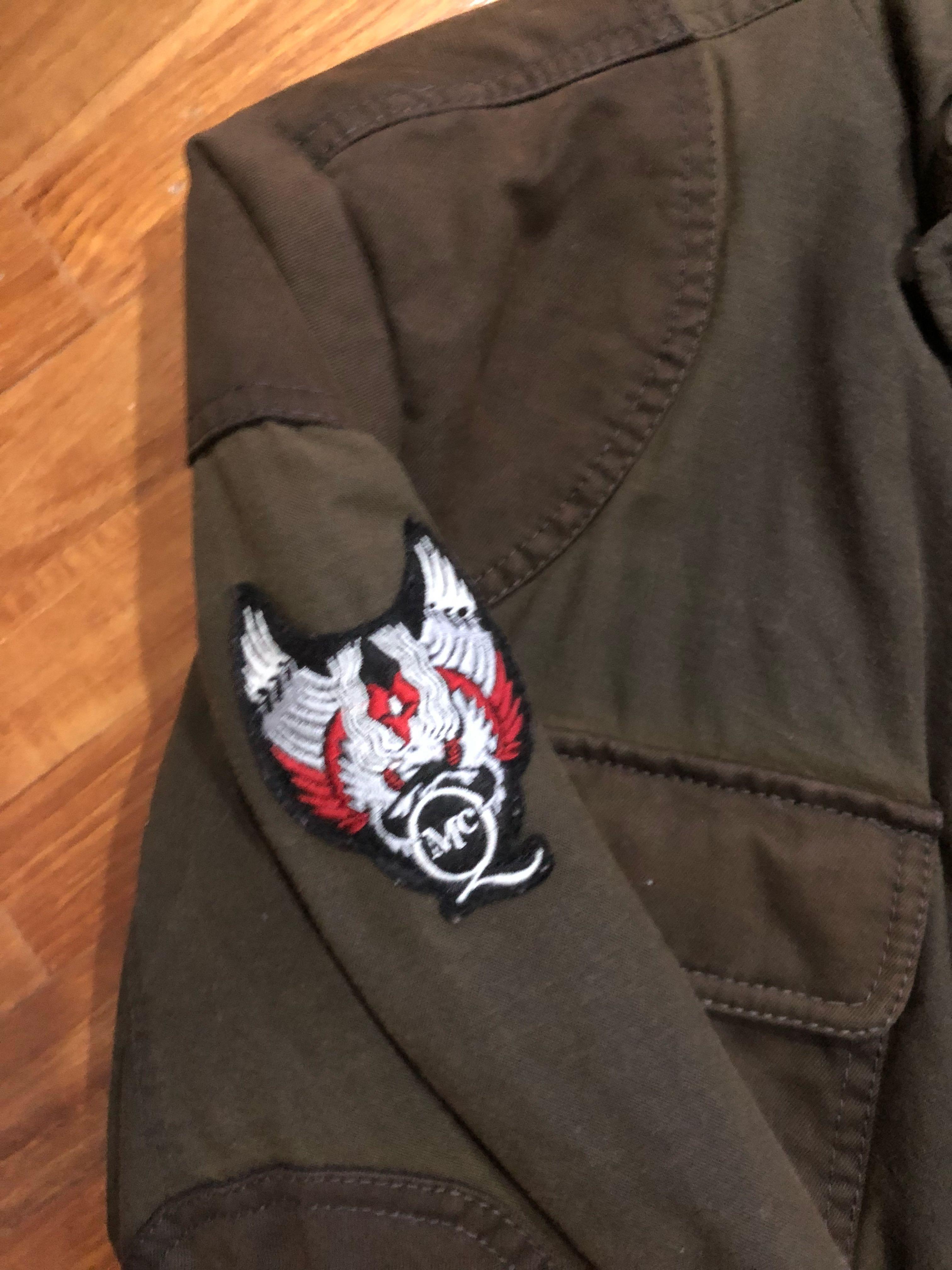 Mcq cotton canvas military parka online