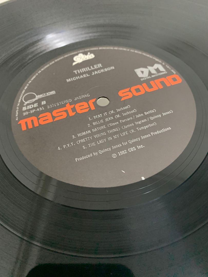 高音質 MASTER SOUND盤LP！Michael Jackson / Thriller 1984年 CBS