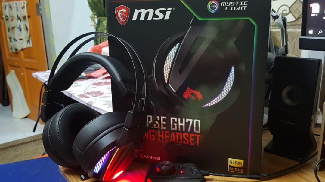 msi immerse gh70 gaming headset