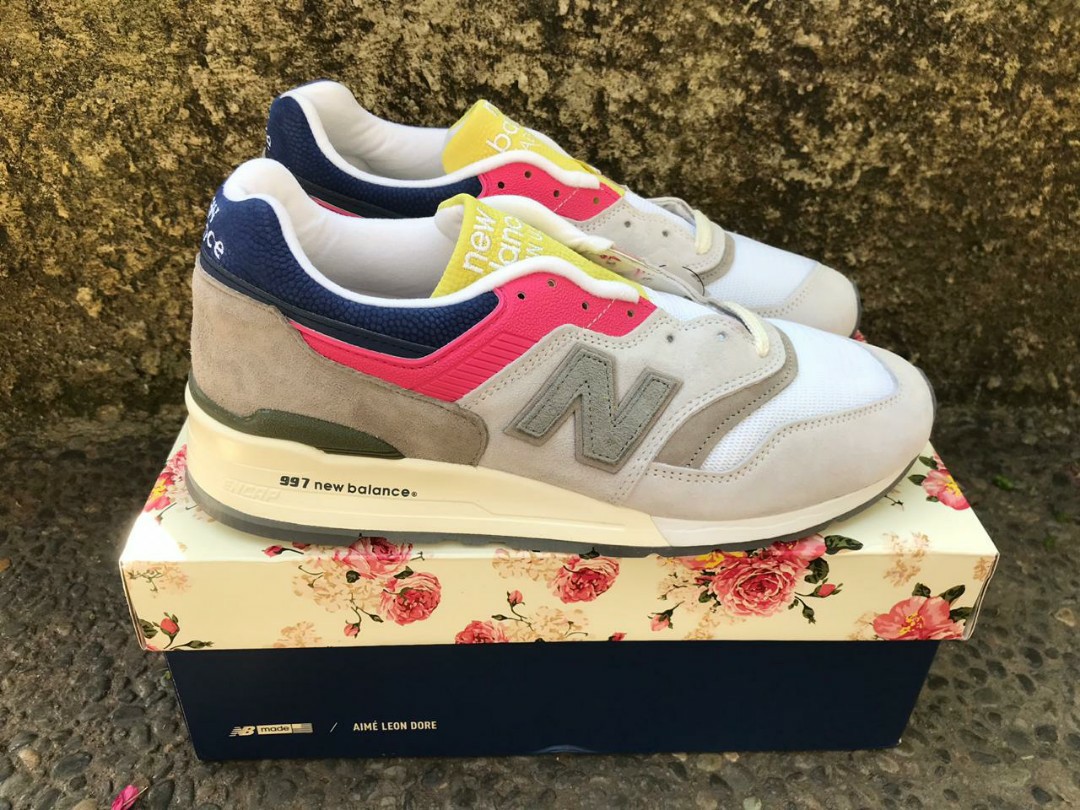 NB 997 x Aime Leon Dore Yellow Tongue Fesyen Pria Sepatu