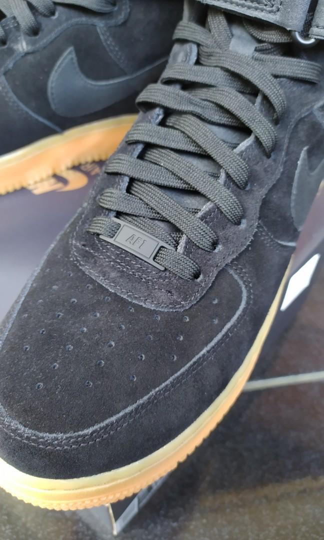 Air force 1 high 07 lv8 suede black/black-gum med brown shop