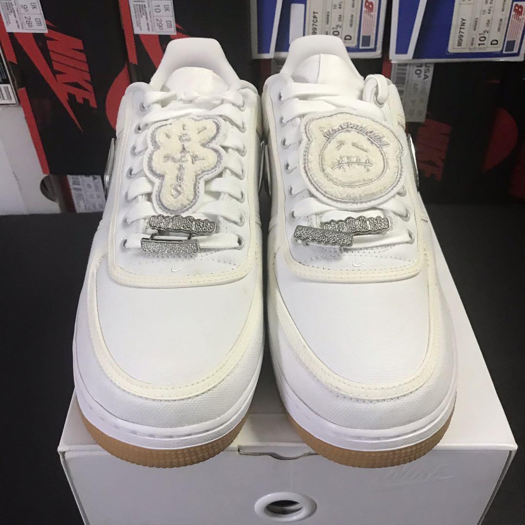 Nike Air Force 1 Travis Scott White AF100 US 10, Men's Fashion, Footwear, Sneakers on Carousell