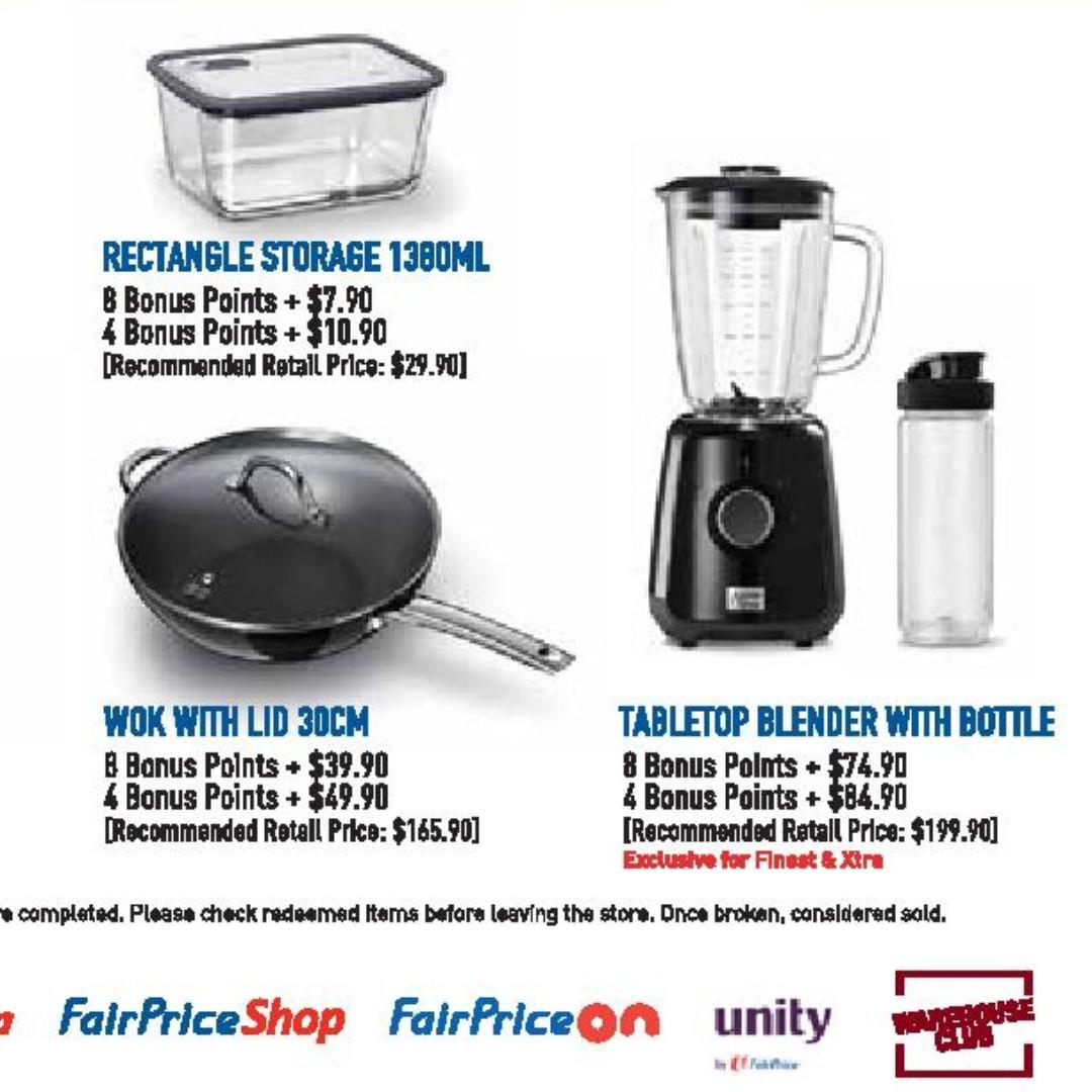 NTUC Bonus Points for redemption of Jamie Oliver Kitchenware Collection