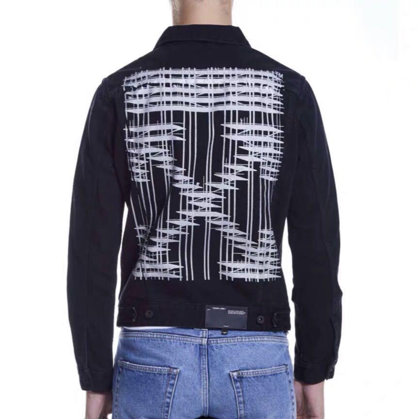 off white mens jean jacket
