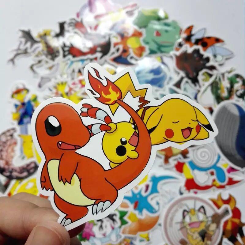 Pokemon Waterproof Stickers 60 Unique Pieces Babies Kids Baby Nursery Kids Furniture Other Kids Furniture On Carousell