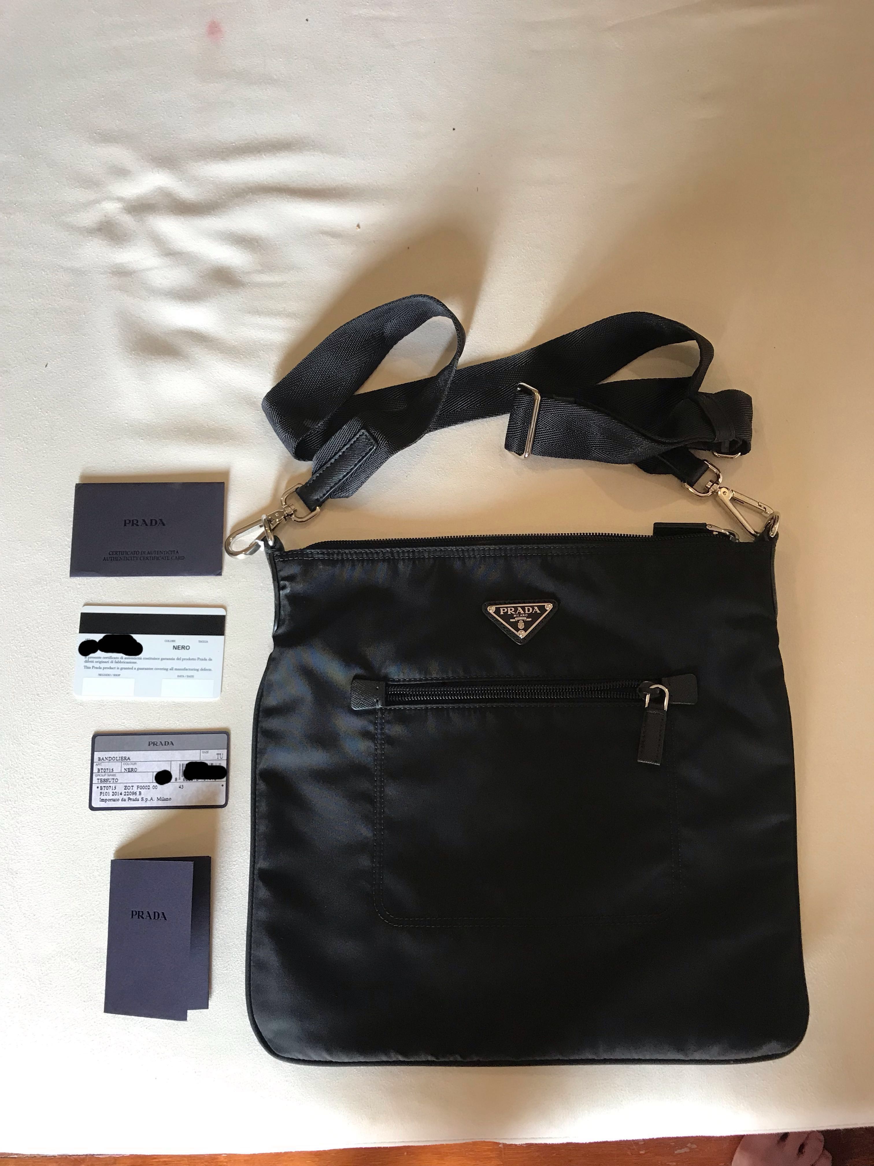 prada clip bag