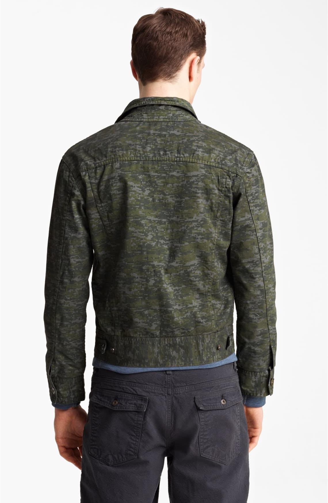 Rag and bone denim cheap jacket with leather sleeves