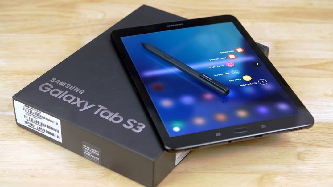 Samsung Tab S3 (Category: Android) located in Las Pinas. Submitted by vi_ka (Listing ID 235771734, Image 3). Description: Samsung Tab s3 9.7inch, Black Wifi/4g LTE Factory unlocked Internal Memory 32gb, 4gb ram Card Slot upto 1tb With KEYBOARD cover (worth 5k) Orig fast charger Orig Samsung S Pen 100% no dents no scratch no issue 100% working condition Good as brandnew.