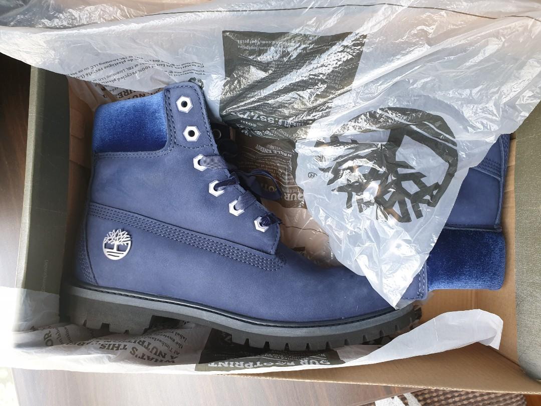 Timberland Boots in Navy blue Suede 