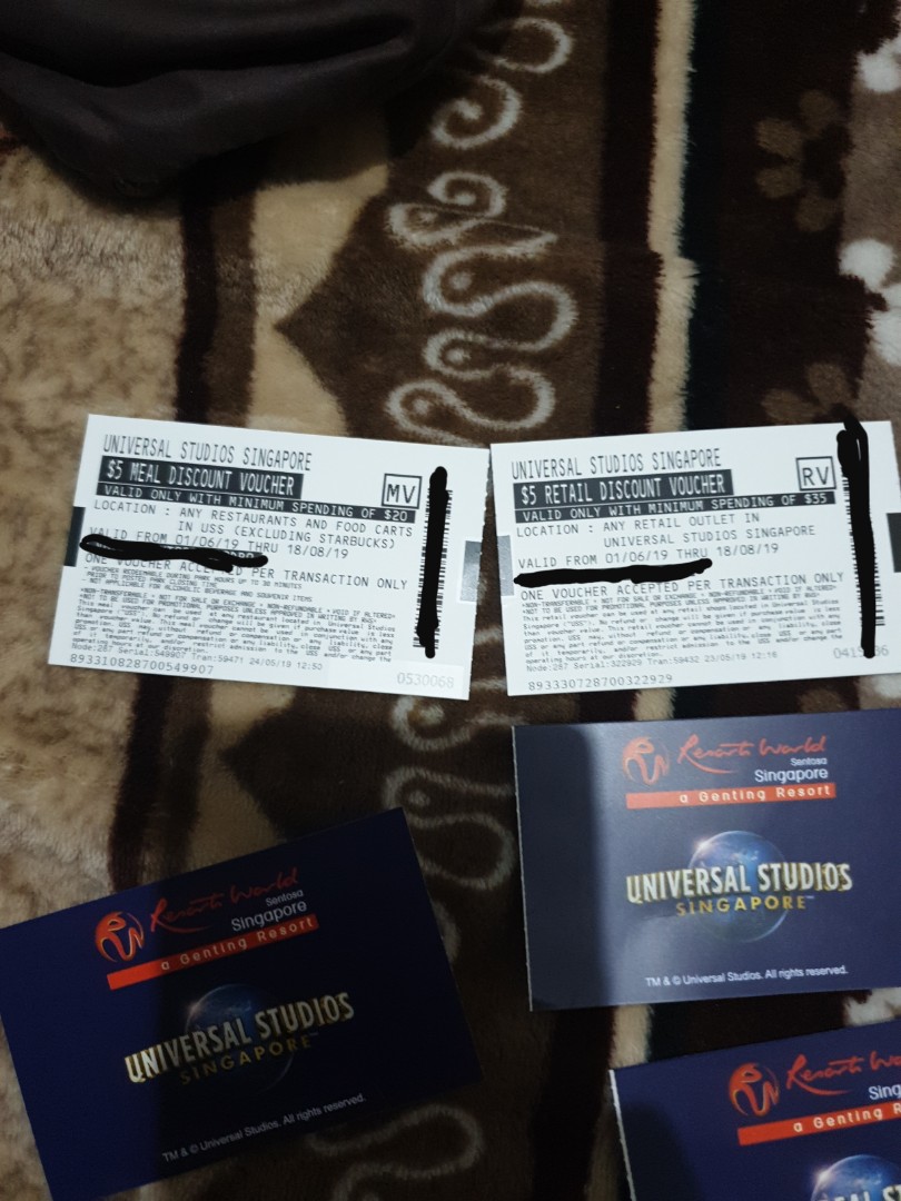 Universal studios coupons, Everything Else on Carousell