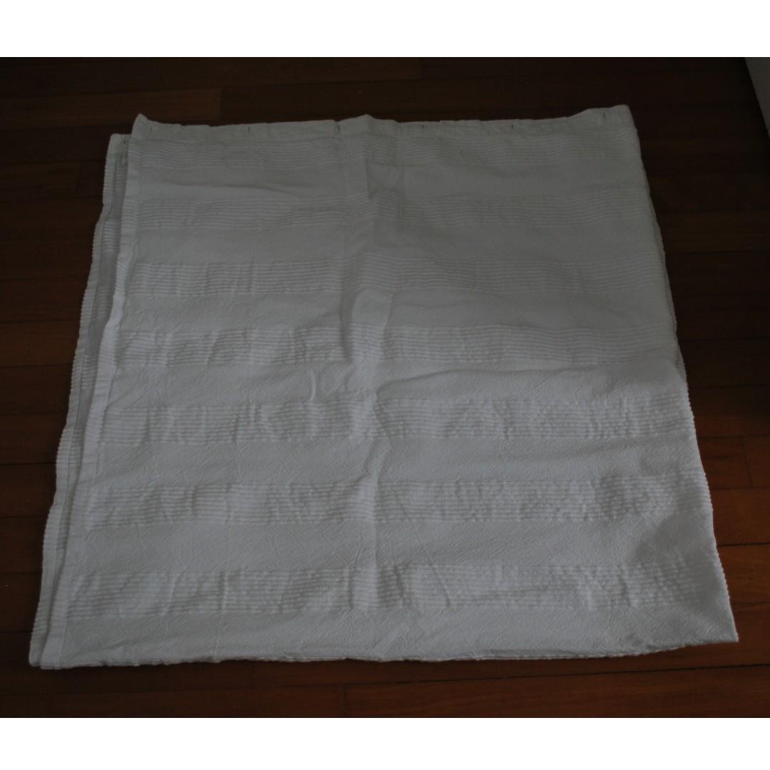 One Vera Wang White Cotton Shower Curtain Furniture Home Decor Cushions Linen On Carousell