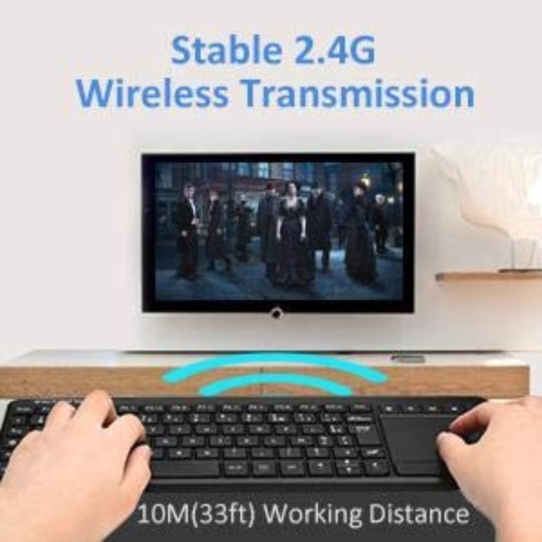VicTsing UltraSlim Mini Wireless Touchpad Keyboard, AllinOne