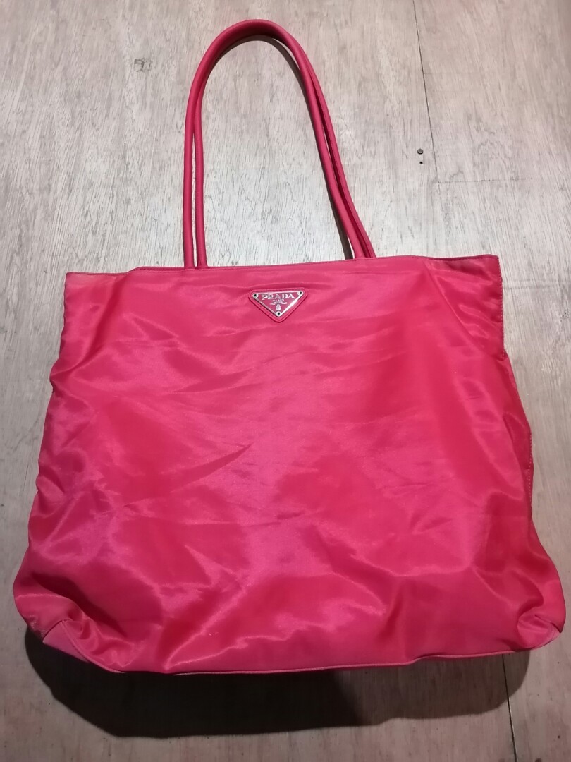 red prada nylon bag