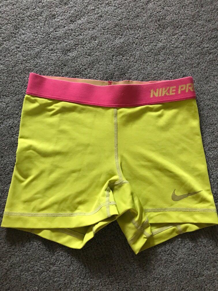 pink nike cycling shorts