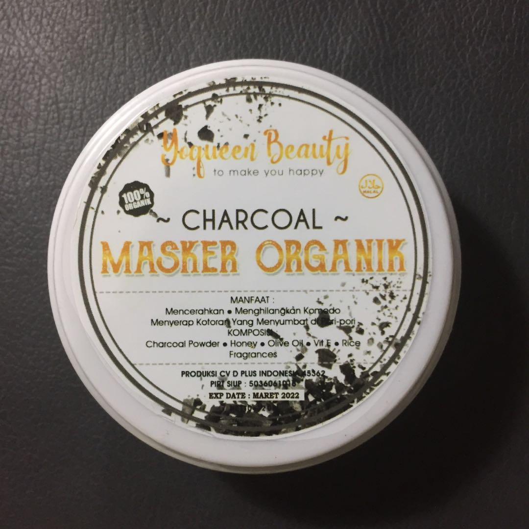 Yoqueen Beauty Masker Organik Charcoal Masker Charcoal Kesehatan Kecantikan Kulit Sabun Tubuh Di Carousell