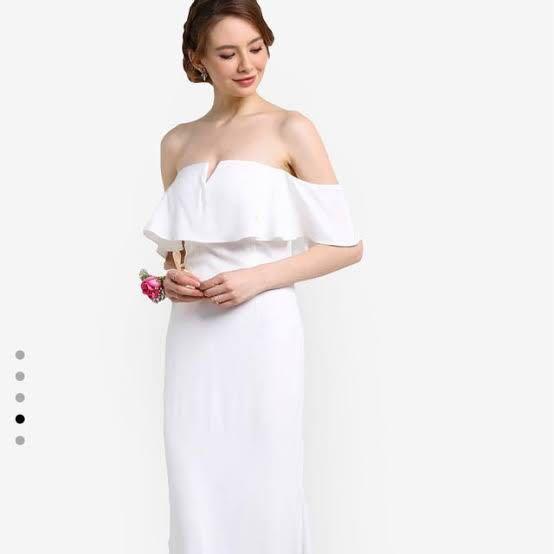 zalora white dress