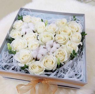 Artificial Flower Gift Box
