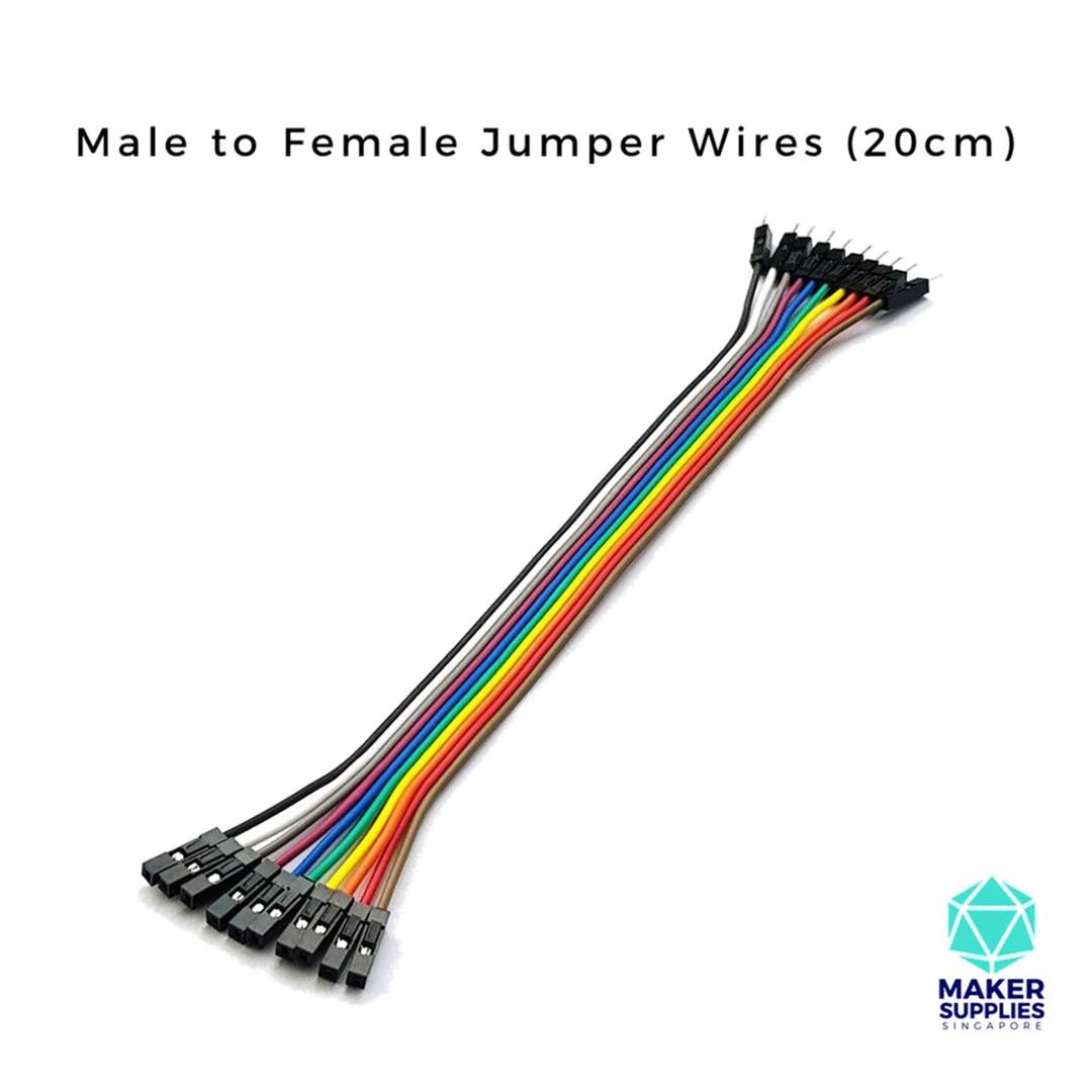 10pcs cm Male To Female Jumper Dupont Breadboard Wire Mf Cable Makersupplies Sg Electronics Computer Parts Accessories On Carousell