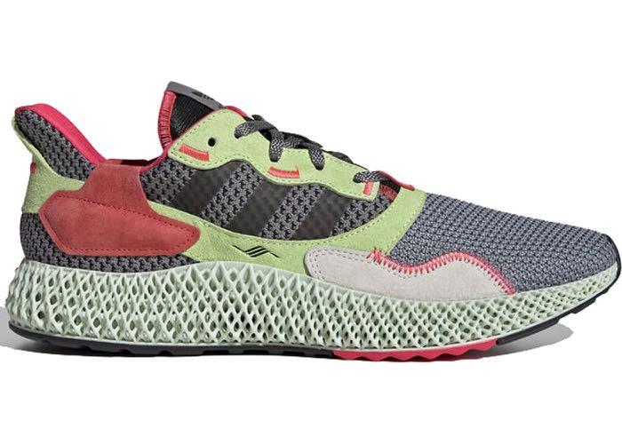 Adidas ZX4000 4D Futurecraft Grey Hi Res Yellow Core Black