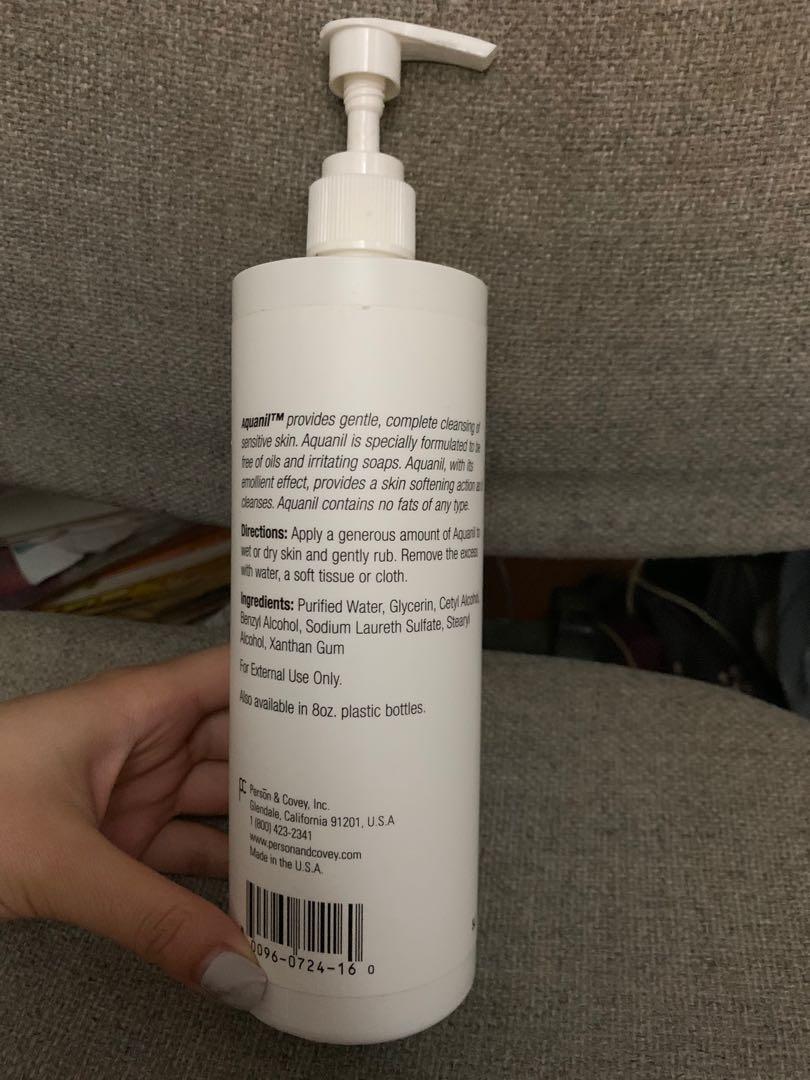 Aquanil無皂抗敏潔面乳 適合任何膚質 Aquanil Gentle Soapless Face Cleanser For All Skin Type 美容 化妝品 皮膚護理 面部 面部護理 Carousell