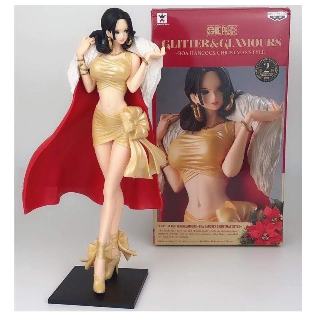 One Piece Glitter Glamours Boa Hancock Figure Christmas Style A Gold No Box