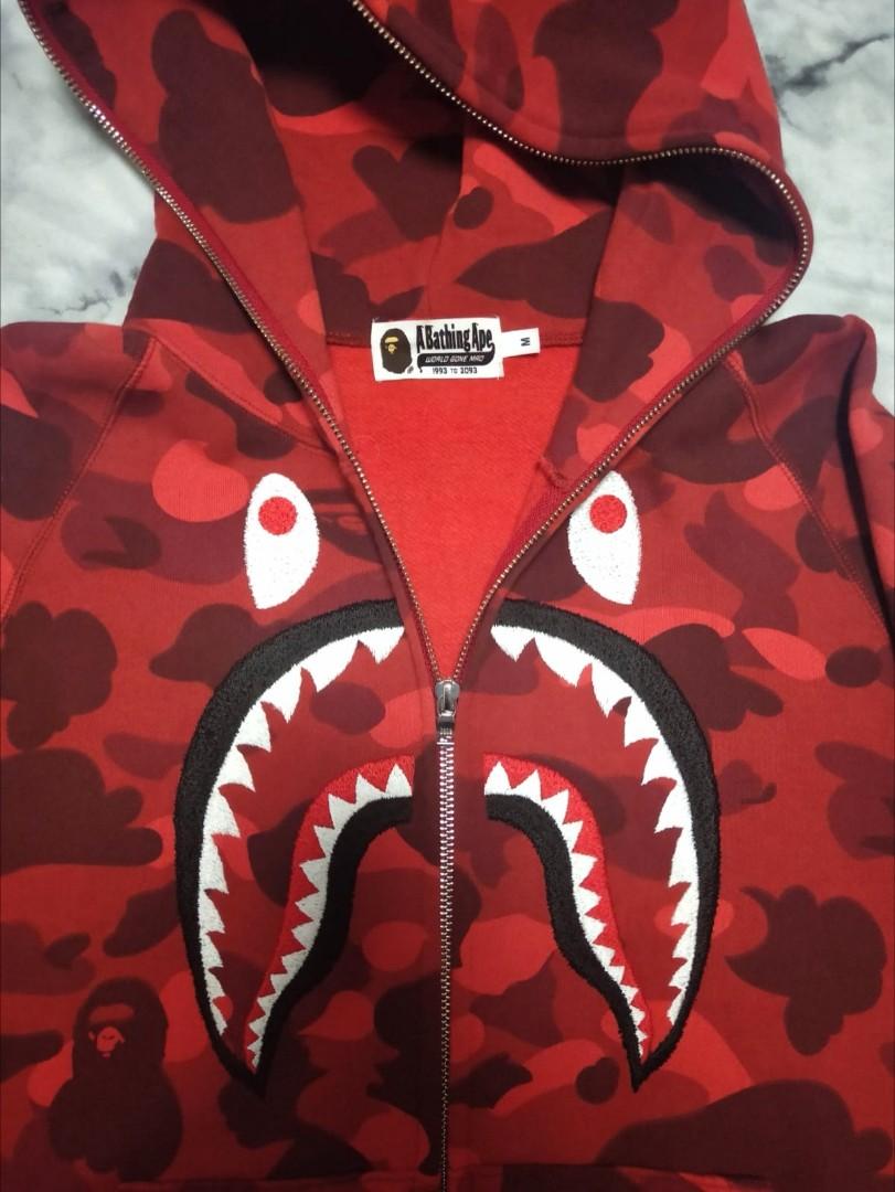 Bathing Ape WGM Red Camo hoodie