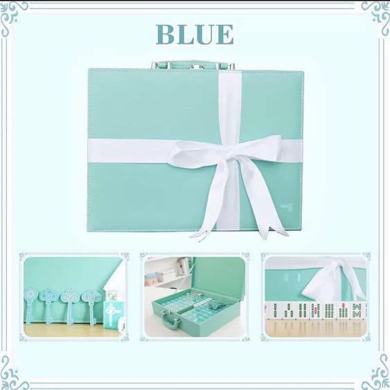 Tiffany & Co Blue Mahjong Set, Hobbies & Toys, Toys & Games on Carousell