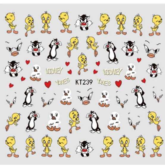 Bnip Looney Tunes Sylvester And Tweety Bird Cute Cartoon Nail Stickers Nail Art Nail Decal Health Beauty Hand Foot Care On Carousell