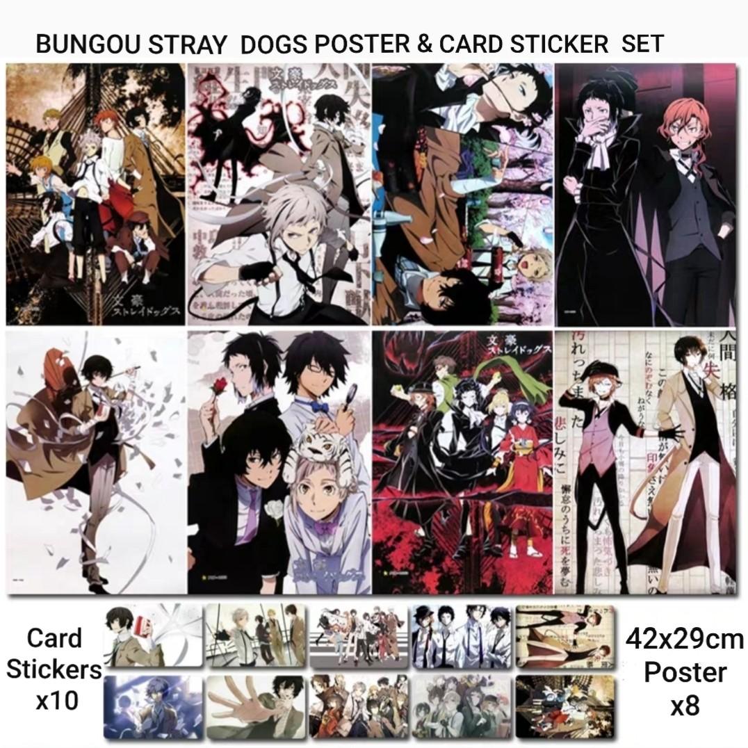 Multi dili-bala Anime Bungou Stray Dogs Poster formato A3 Stampa Cosplay Carta Rivestita Poster 