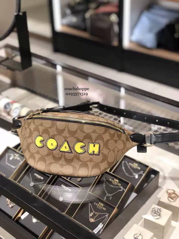 Coach pac man belt bag best sale