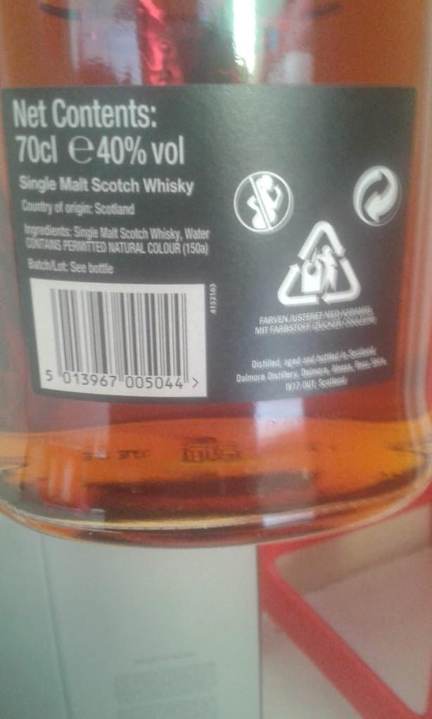Dalmore king alexander lll, Makanan & Minuman, Minuman Tidak ...