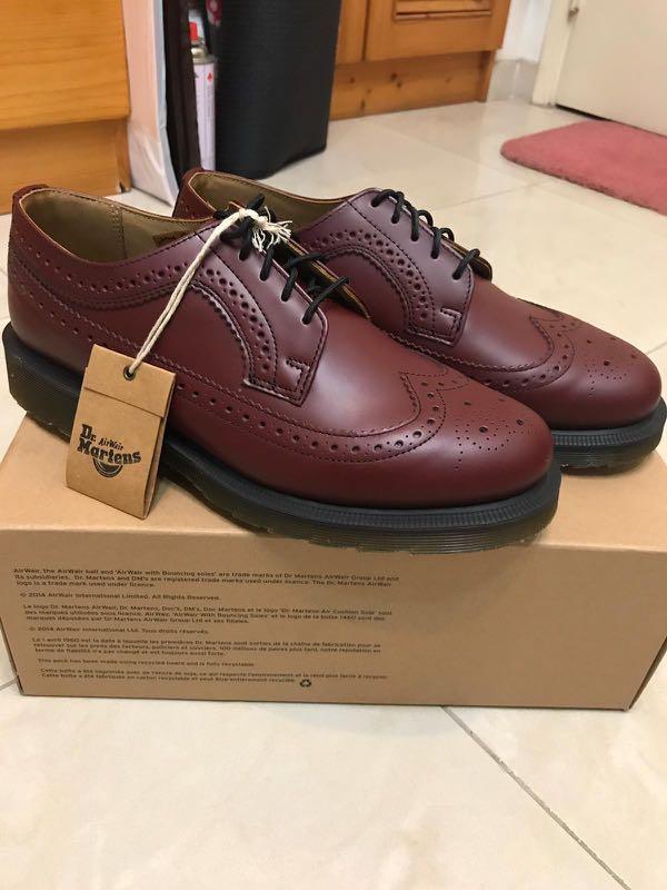 red leather dr martens