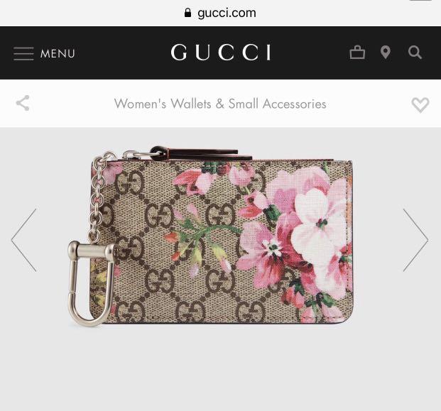 gucci blooms key pouch