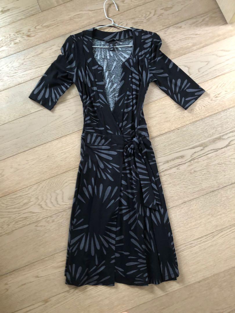 h and m wrap dress