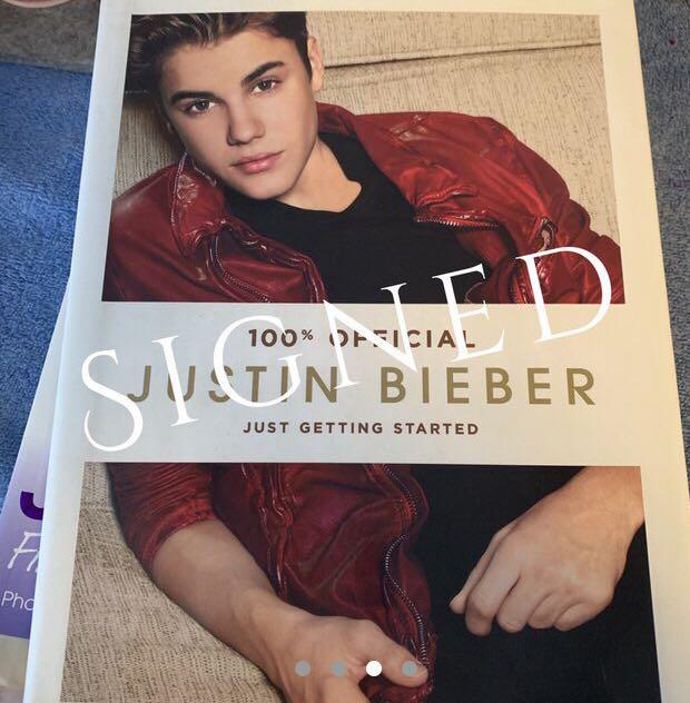 Justin Bieber SIGNED book Just Getting Started (Category: Magazines) located in Manila. Submitted by stefandraboutique (Listing ID 235874373, Image 2). Description: Open for bidding that starts at 1999 Dm me! .