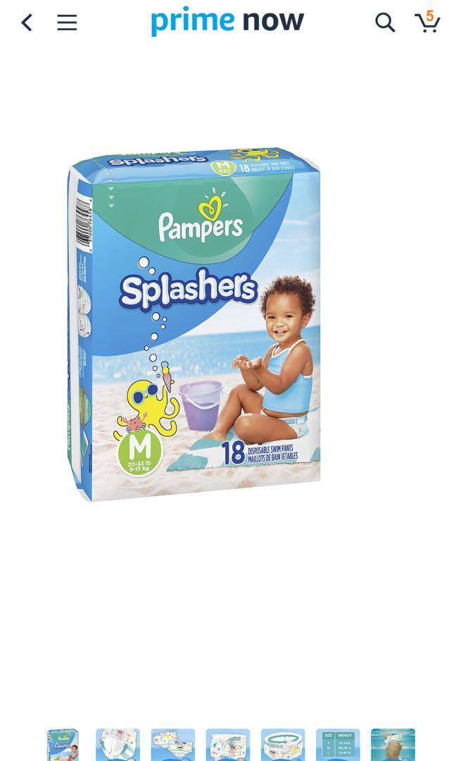 pampers splashers medium