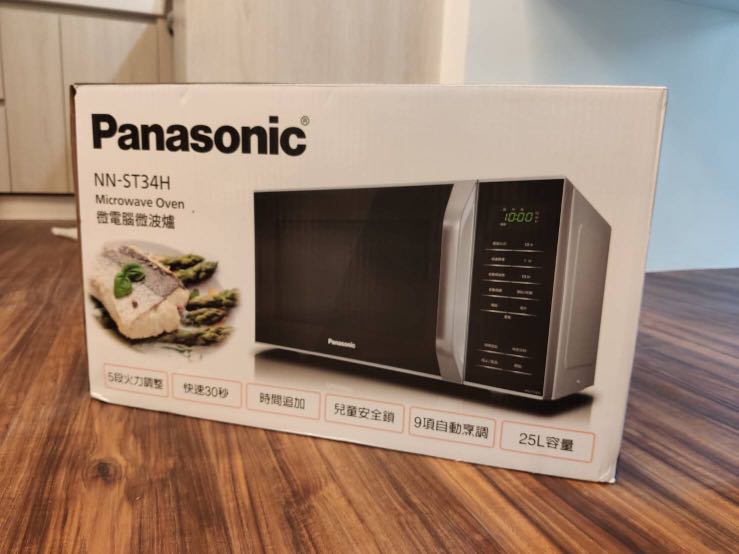 全新 限時免運 Panasonic國際牌25l微電腦微波爐nn St34h 家電電器 廚房家電在旋轉拍賣