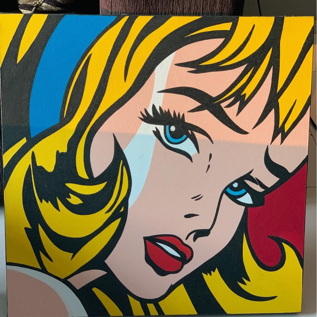 Pop Art Comic Girl Furniture Home Decor Others On Carousell