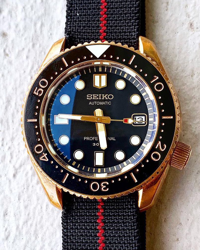 RARE & CHEAP} SEIKO BRONZE MM300 MOD (SWSG fb group watch), Mobile Phones &  Gadgets, Wearables & Smart Watches on Carousell
