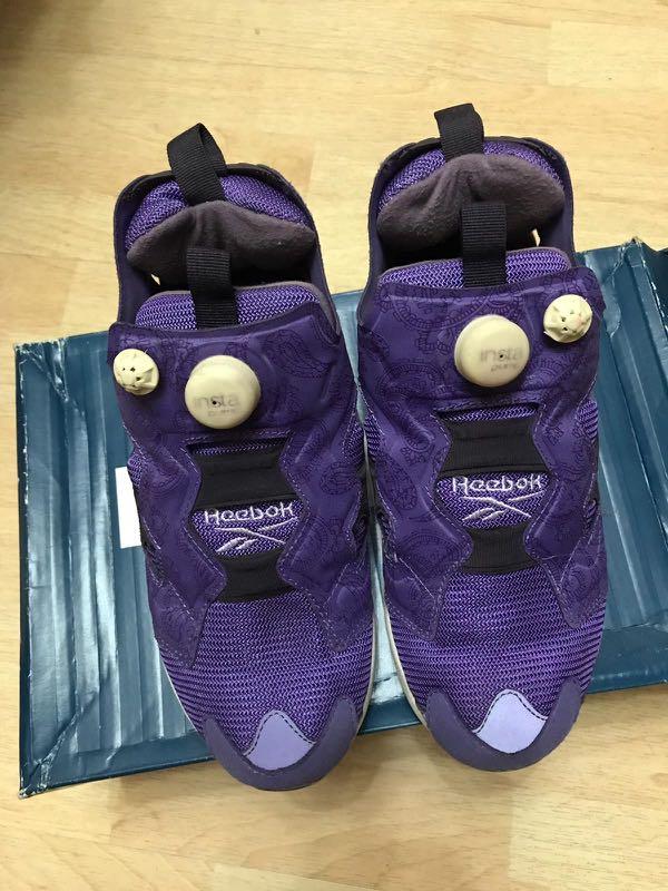 reebok pump womens purple