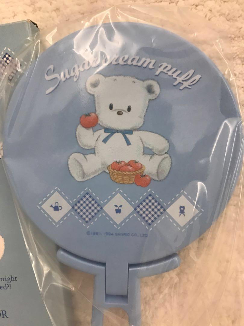 Sanrio vintage sugar cream puff 大鏡, 興趣及遊戲, 手作＆自家設計, 文具 Carousell