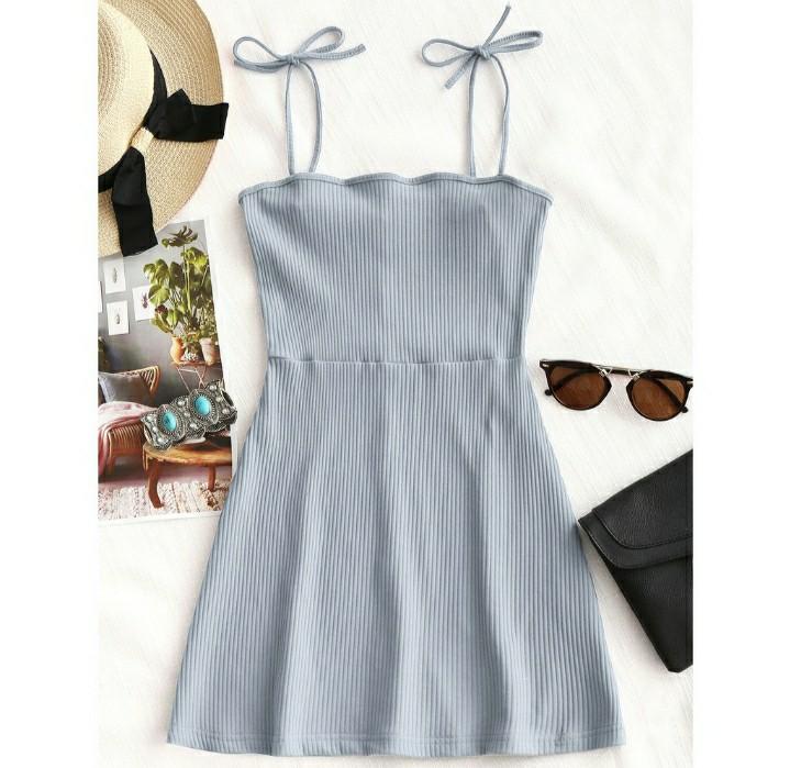 Pending Self Tie Stone Blue Zaful Dress Women S Fashion Clothes Dresses Skirts On Carousell Bring you inspirations of all things fashion. carousell