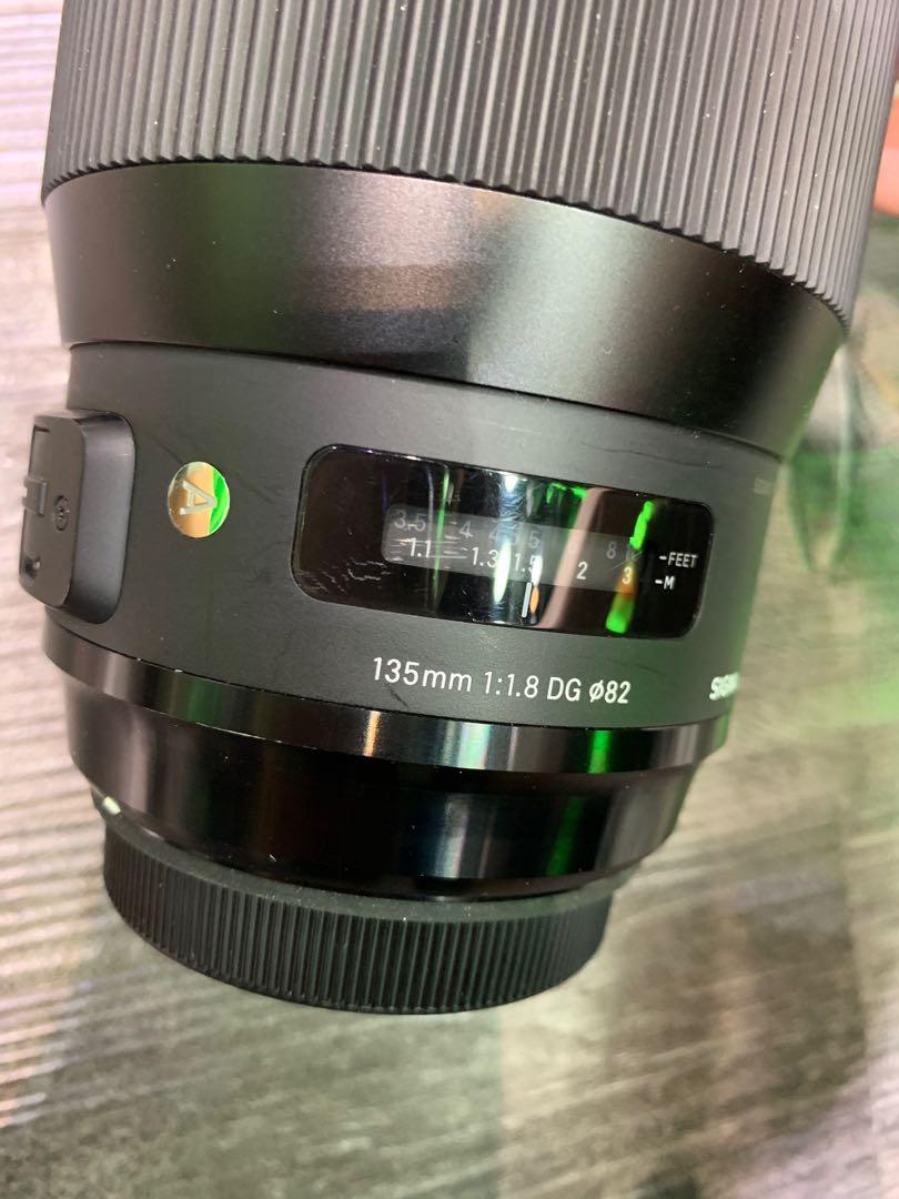 Sigma 135mm F1.8 Art For canon, 攝影器材, 鏡頭及裝備- Carousell