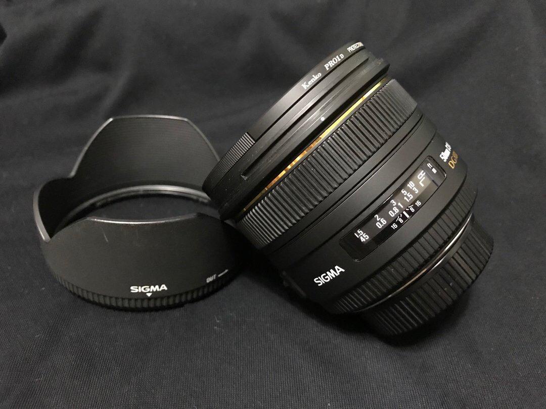 Sigma 50mm F1.4 EX DG HSM 新皮版(Nikon), 攝影器材, 鏡頭及裝備