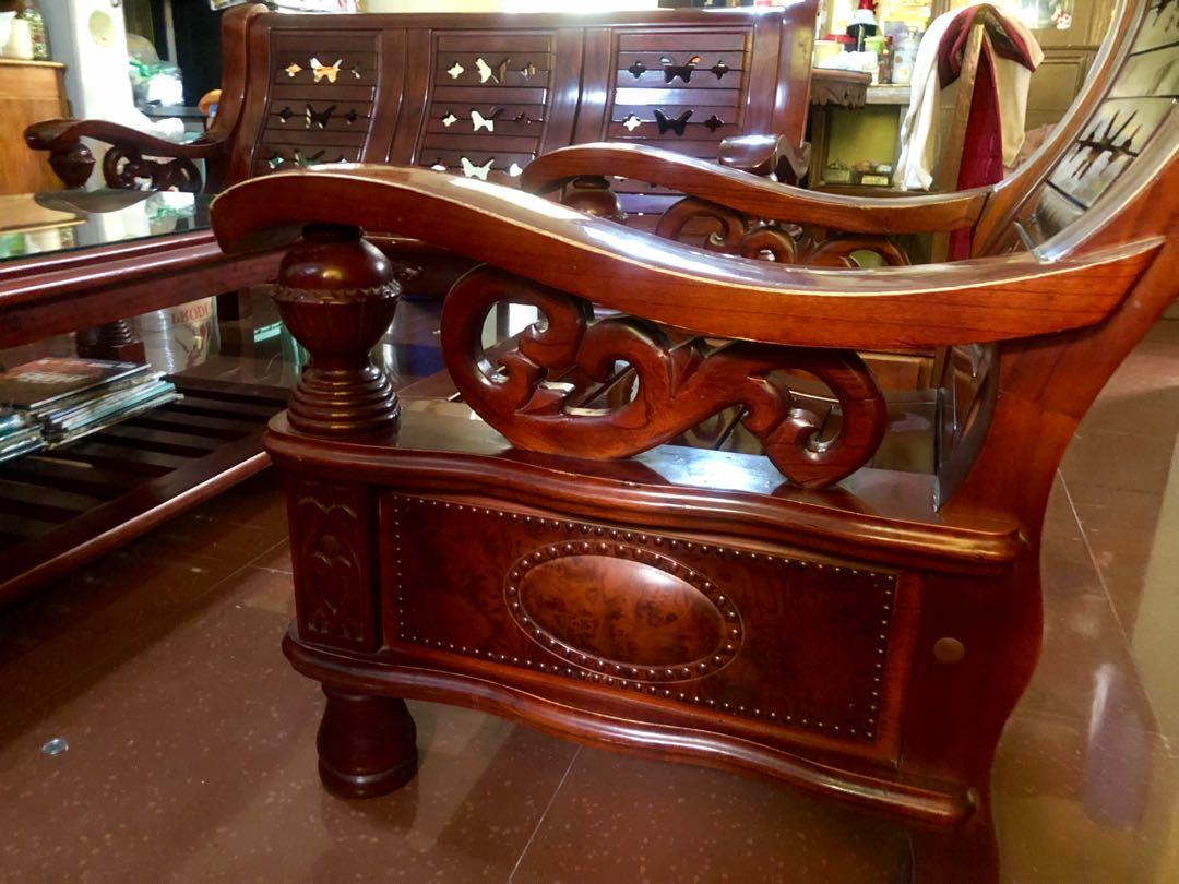 Solid Wooden Sofa (Category: Sofas) located in Dasmarinas. Submitted by round7robin (Listing ID 235843306, Image 1). Description: Imported from Malaysia. .