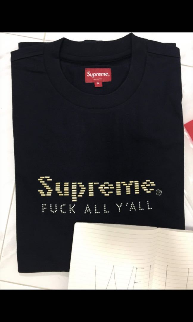 supreme gold bar tee